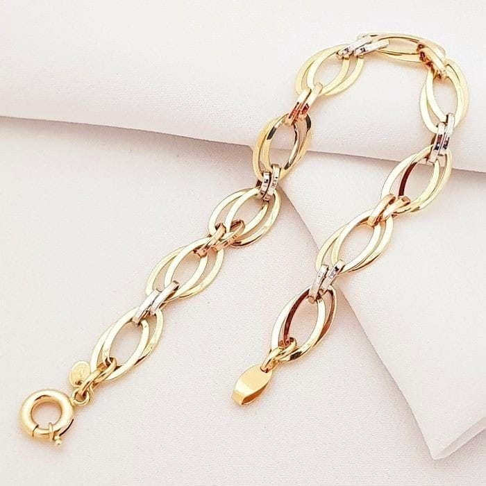 Oval Chain Statement Bracelet